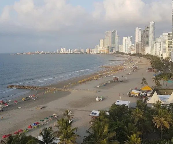 playa Bocagrande desde el DANN